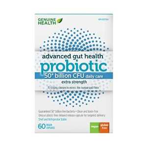 Advanced Gut Health Probiotics 50 Billion CFU Extra Strength 60vcaps