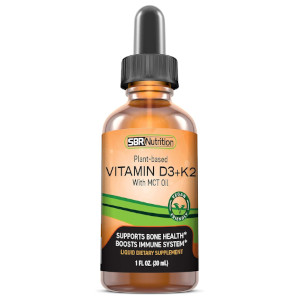 SBR Nutrition Store Max Absorption Plant-based Vitamin D3 + K2 (MK-7)